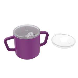 Vasos <span class=keywords><strong>de</strong></span> plástico con dos asas Independence <span class=keywords><strong>de</strong></span> 240ml y 8oz personalizados con tapa - Product Image 4
