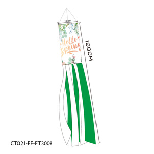 Guirnaldas de banderas decorativas de poliéster para jardín, con diseño de cinco bendiciones y viento primaveral, para patio, camping y decoración de temporada. - Product Image 5