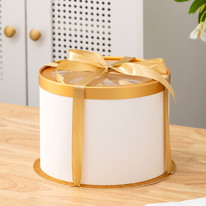 Nhà sản xuất mới desig nắp trong suốt với hộp bánh viền trắng trong suốt - Product Image 5