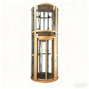 Ascenseur domestique, ascenseur de villa, ascenseur panoramique domestique, ascenseur à traction à deux étages, à trois étages, circulaire - Product Image 5