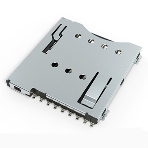 SIM7100-8-1-15-00-A SIM7100-8-1-15-01-A 9 pin SMT góc phải Micro Sim thẻ kết nối Push-push Micro Sim Thẻ Adapter - Product Image 2