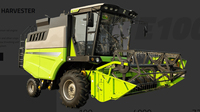 Moissonneuse-batteuse à blé de haute qualité 190 CV TE100, largeur de travail 3680 mm, avec accessoire, à bas prix