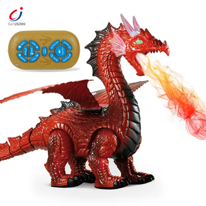 Lửa thở điều khiển từ xa khủng long với khói chengji điều khiển từ xa bay khủng long ánh sáng chức năng âm thanh - Product Image 2