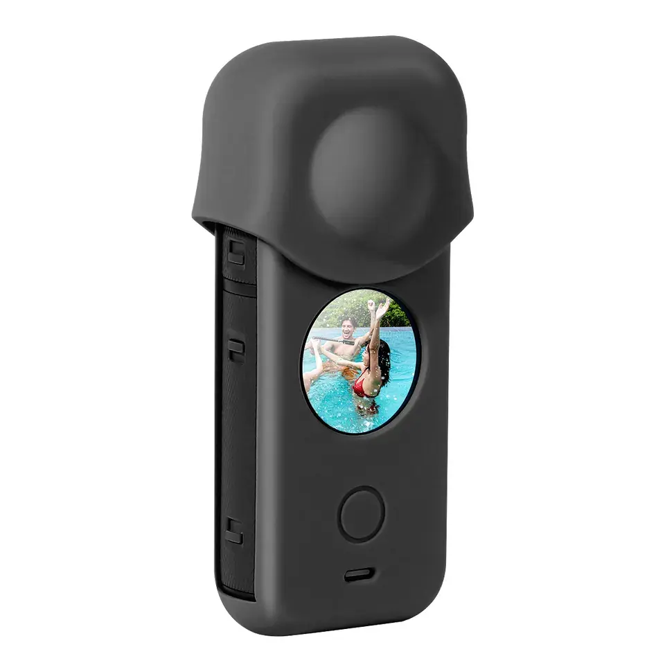 ملحقات كاميرا الحركة X2 ، غطاء عدسة كم واقي من السيليكون لكاميرا Insta360 ONE X2