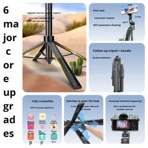 Nuevo Modelo Transfronterizo: Trípode Integrado de Cuatro Patas para Transmisión en Vivo, Gimbal para Teléfono con Seguimiento Facial y Seguimiento Automático Completo 360 - Product Image 2
