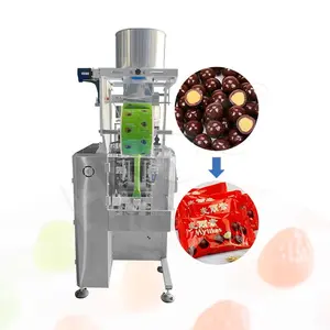 HNOC Chinese Packet Supplement Pellet Product Fill Seal Chocolate Bag Twin Sachet Pack Machine for Candy