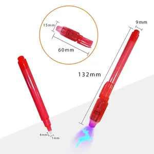 Ucuz toptan Uv Led ışık sihirli kalem görünmez mürekkep kalem