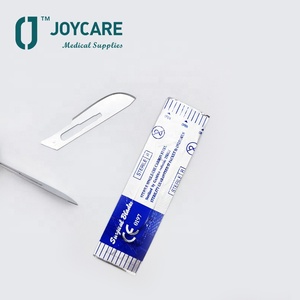 Operador médico de aço carbono descartável para cirurgia hospitalar, faca cirúrgica 10-36 de aço inoxidável, bisturi de lâmina cirúrgica estéril CE ISO - Product Image 3