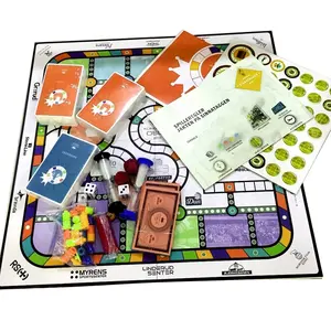 OEM कस्टम प्रिंटिंग गेम बोर्ड, बच्चों के परिवार के लिए मज़ेदार इंटरैक्टिव बोर्ड गेम खेलें