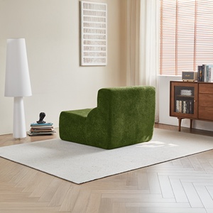 Oversized Modular Boneless Couch Durable <b>Sofa</b> Chair Modern Upholstery Square Cushion Back Armless Easy Assembly Villa Living - Product Image 6