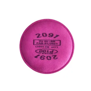 Cheap Price Pink Rounded Non-Oil Particulate KN 95 Mask Filter Cotton for Reusable Respirator