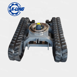 Customized 1ton 2ton 3ton 4ton 5ton <strong>Rubber</strong> Crawler <strong>Track</strong> Undercarriage for Mini Excavator Loader With Rotary Joint - Product Image 4