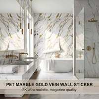 Autocollant mural 3D moderne en mousse, imperméable, motif carrelage PVC effet marbre, auto-adhésif, facile à poser pour usage domestique
