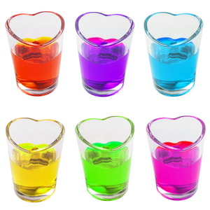 SNW Logo personnalisé personnalisé clair Sexy en forme de coeur cristal <span class=keywords><strong>Tequila</strong></span> Mini gobelet verres à liqueur whisky Snifter tasses - Product Image 3
