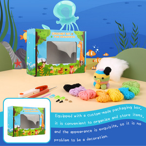 Kit de Material para Muñeco de Pulpo 2024, Kit de Material para Tejer <span class=keywords><strong>a</strong></span> Crochet, Kit de Crochet de Animales para Principiantes y Adultos - Product Image 5