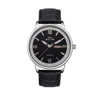 Montres à quartz de qualité supérieure de marque de luxe, vente en gros d'usine, bracelet en cuir, logo personnalisé, mouvement de montre pour hommes