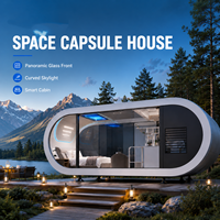 Vente en gros d'usine, meilleure qualité, maison capsule spatiale, maison pomme, mini-maison, maison mobile, maisons préfabriquées avec verre panoramique