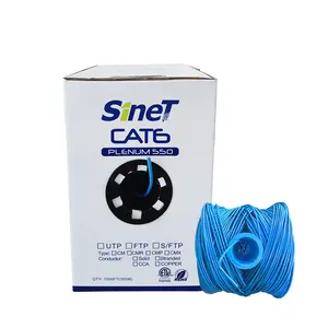SINET e系列价格更便宜的网络电缆4对Cat6 UTP 0.5毫米CCA电缆