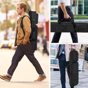 New Durable 4x5 Pool <b>Cue</b> Case, Billiard <b>Stick</b> Carrying Case Holds 4 Butts and 5 Shafts, Soft Pool <b>Stick</b> Bag - Product Image 6