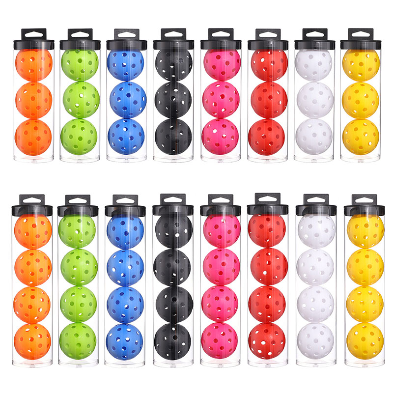 Hot Sale Outdoor Pickleball Balls 74mm 40 Holes Customizable Logo for Training and Entertainment