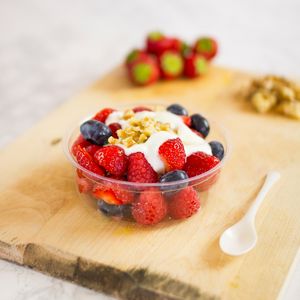 ถ้วยใส่โยเกิร์ตถ้วยข้าวโอ๊ตบดแบบกลมทำจากพลาสติกบรรจุอาหารย่อยสลายได้ทางชีวภาพแบบ100% - Product Image 1