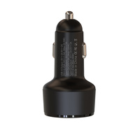 STW pengisi daya ponsel di mobil, adaptor pengisi daya 130W USB C untuk ponsel Android