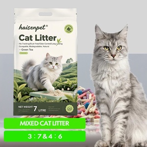 Arena para Gatos de Alta Calidad, Baja en Polvo, Aglutinación Rápida, Mezcla de Bentonita y Tofu, Venta al Por Mayor de Fábrica OEM ODM - Product Image 1