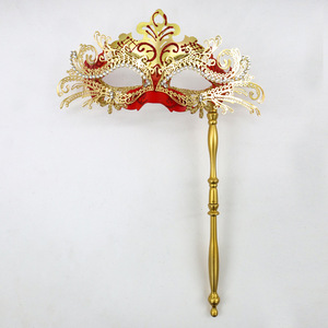 Masquerade mặt nạ với thanh cho phụ nữ người đàn ông bên mặt Venetian mặt nạ cho prom bóng Mardi Gras - Product Image 6