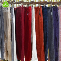 Pantalons en velours côtelé tendance pour hommes, vêtements usagés, vêtements d'occasion, style coréen