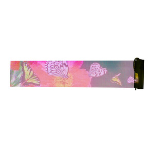 Meilleure qualité P6 modèle fenêtre holographique écran LED <span class=keywords><strong>affichage</strong></span> transparent pour la publicité dans les magasins de manucure flexible pour les murs de verre - Product Image 2