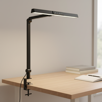 Lampe de bureau LED pliable en aluminium, lumière blanc chaud, style nordique moderne, avec clip, contrôle tactile, protection oculaire, pour lecture, bureau et étude