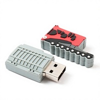 Clé USB en forme de machine de construction, en PVC souple, 8 Go 16 Go, clé USB promotionnelle