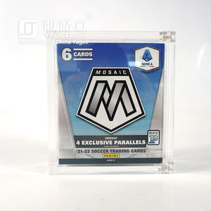 Couvercle magnétique transparent acrylique protecteur de collection de sport pour <span class=keywords><strong>Panini</strong></span> mosaïque carte de football Blaster Box - Product Image 1