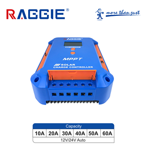 Contrôleur de charge solaire <span class=keywords><strong>MPPT</strong></span> RAGGIE série RG-CN 10 à 60A 12V 24V avec écran LCD automatique et double port USB pour système hors réseau - Product Image 2