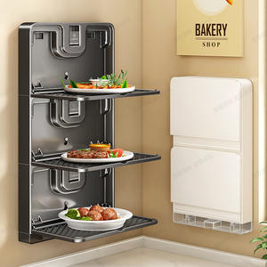 Organisateur de cuisine mural Lytic, pliable, à plusieurs niveaux, pour la préparation des aliments, aucun perçage requis - Product Image 2