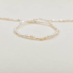 Perles de Keshi baroques naturelles économiques de 3-4 mm, perles d'eau douce irrégulières en vrac avec des trous droits des deux côtés - Product Image 3