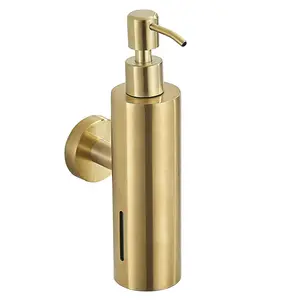 Brushed Gold Soap Dispenser 304 Stainless Steel Manual Hand Sanitizer Bottle 250ML Hand Sanitizer