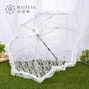 Sombrilla de Encaje para Novia, Manual, con 8 Varillas de Acero, 50 cm de Diámetro, Estilo Gótico, Recta, para Actuaciones Infantiles - Product Image 2