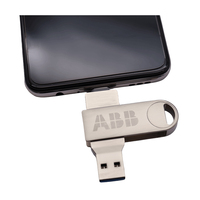 Carga gratuita de video en pendrive metal USB3.0 Memorias flash Disc thumb drive 64GB 3,0 Tipo A Tipo C USB flash drive