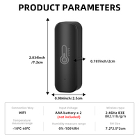 Sensor Pemantau Suhu dan Kelembapan Real-Time Otomatisasi Rumah Pintar WiFi Tuya yang Laris Terjual