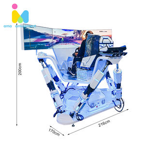 Simulator Mengemudi Mobil Layar Tiga 4D 6D <span class=keywords><strong>Motion</strong></span> Entertainment, Mesin Game Balap Tiga Layar - Product Image 3