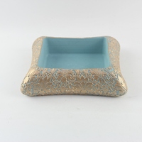 Pot de fleurs classique en ciment Gold Line, écologique, pour une utilisation en intérieur/extérieur, décoration de bureau et de sol