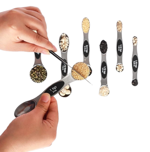 Maatlepel Roestvrijstalen Magnetische <span class=keywords><strong>Sucker</strong></span> Dubbelharige Multicolor Theelepel Bakgereedschap Meetgadgets - Product Image 4