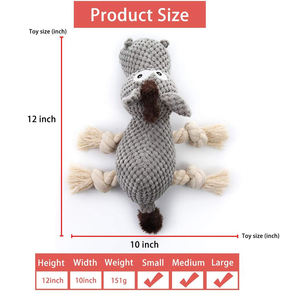 D369 grosir mainan anjing besar tali melengking kaki boneka hewan peliharaan anak anjing bulu domba disesuaikan anjing memotong tali mainan mewah - Product Image 4