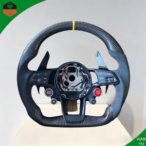 Volant en fibre de carbone pour <span class=keywords><strong>Audi</strong></span> Série <span class=keywords><strong>Q</strong></span> Q3 Q2 Q5 Q8 Q7 Volant de voiture personnalisé - Product Image 1