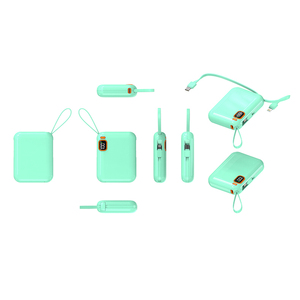 10000mAh Portable Power Bank Fast Charge LED Display Type-C Input/Output with <b>Charging</b> <b>Cable</b> - Product Image 3