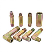 Raccord mâle hexagonal à double filetage mâle standard britannique, avec filetage femelle allongé, 2, 3 et 4 pouces