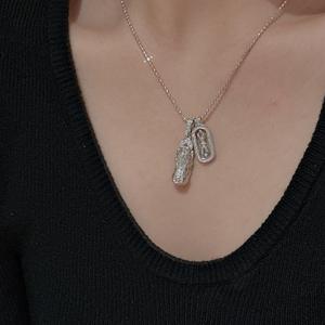 Collar de Plata de Ley S925 con Colgante de Nota Musical con Diamantes, Elegante y Versátil para un Temperamento Dulce - Product Image 3