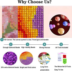 Pintura de Diamantes <span class=keywords><strong>5D</strong></span> Personalizada con Foto, Paisaje de Tren, 16x12 Pulgadas en Lienzo de Terciopelo - Product Image 2