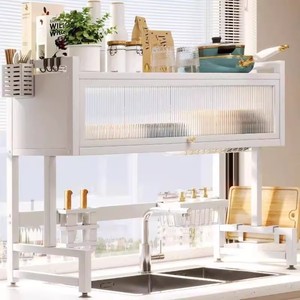 <span class=keywords><strong>Meuble</strong></span> <span class=keywords><strong>de</strong></span> <span class=keywords><strong>rangement</strong></span> moderne en métal pour évier <span class=keywords><strong>de</strong></span> cuisine <span class=keywords><strong>Meuble</strong></span> <span class=keywords><strong>de</strong></span> <span class=keywords><strong>rangement</strong></span> multifonctionnel pour comptoir d'égouttage et lave-<span class=keywords><strong>vaisselle</strong></span> - Product Image 4